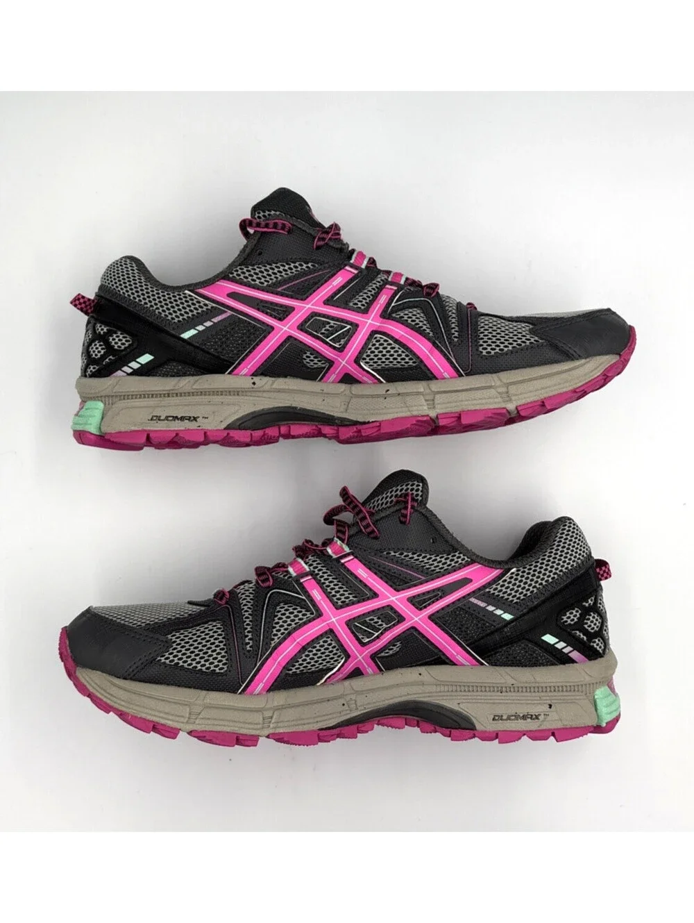ASICS Gel Kahana 8 Trail Running Shoes Women's 9.5 Dark Steel Pink Glow